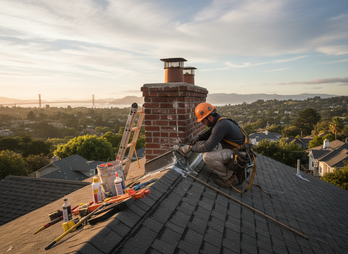 Chimney repair in Cragmont